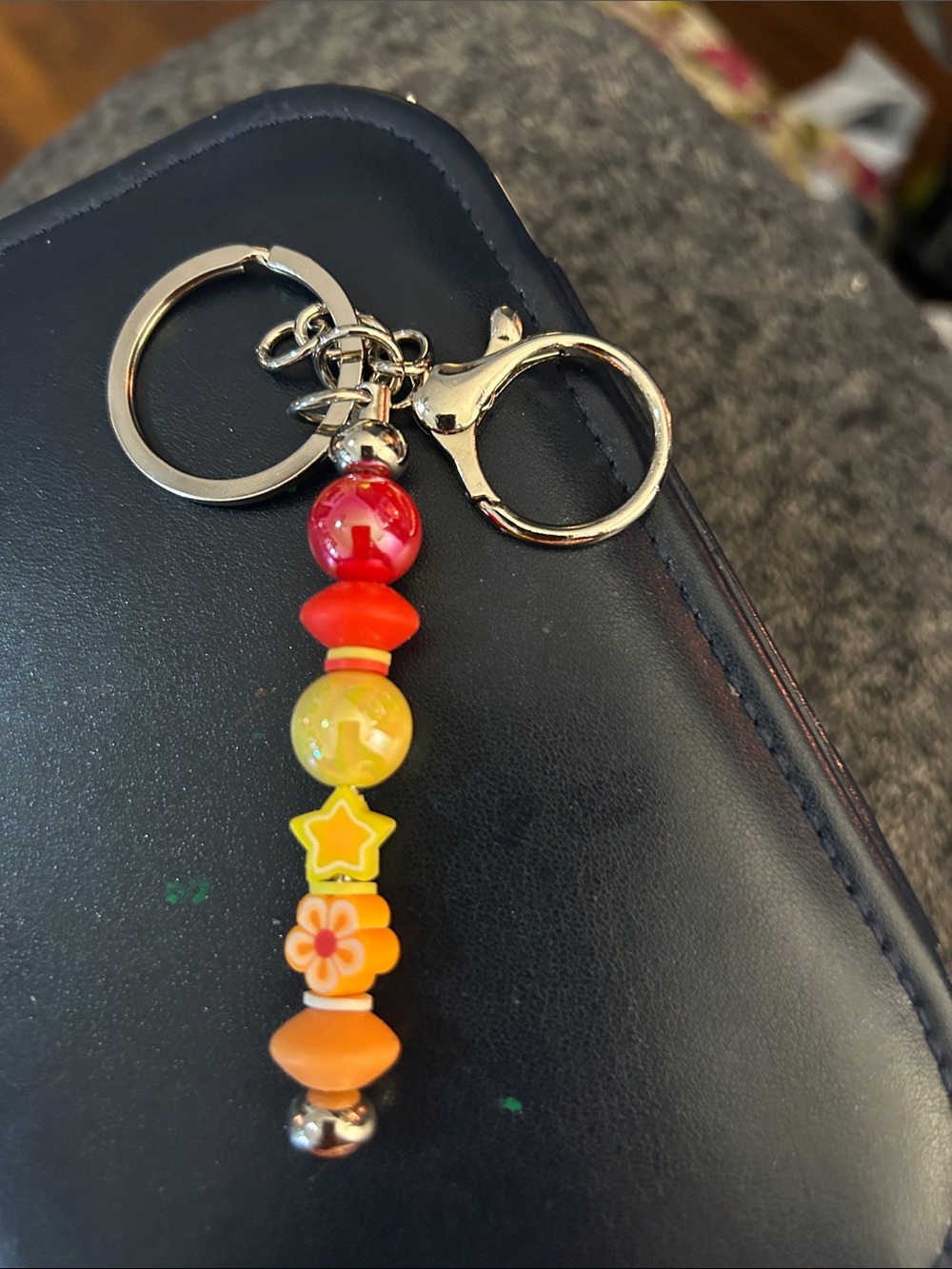 Beaded Multi-Color Keychain Charm - Picture 12 of 16